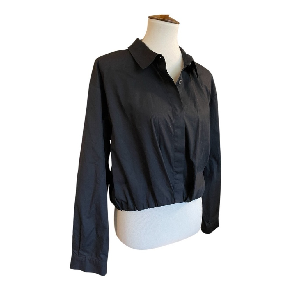 DKNYC Black Long Sleeve Collar Button Down Shirt - Picture 7 of 7